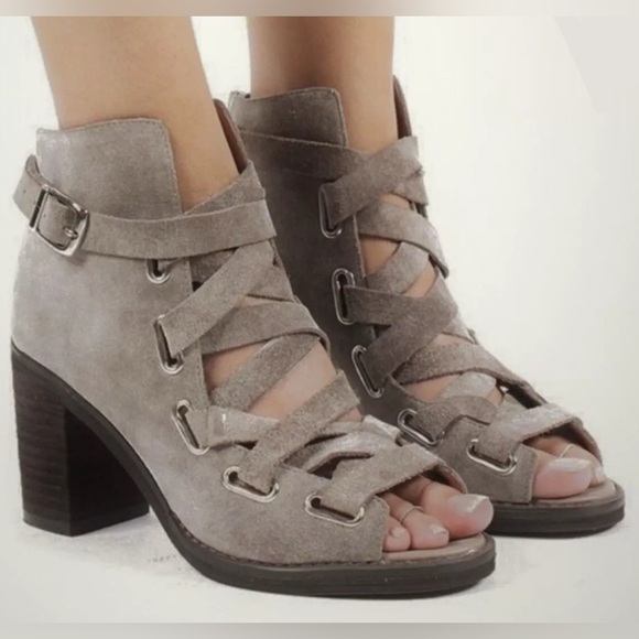 Jeffrey Campbell Shoes - Jeffrey Campbell 6.5 Salazar Booties ~ Suede Leather Lace Up Block Heel ~ Boho